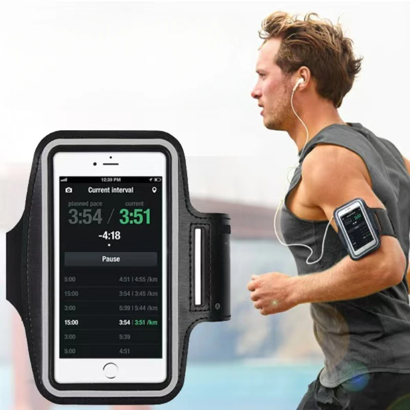 Universal Cell Phone Adjustable Armband Cycling Phone Bag for Running Walking Hiking, Outdoor Accessories