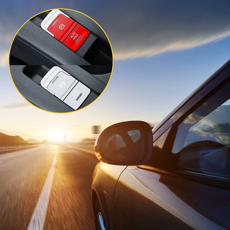 

For VW Golf 7 7.5 MK7 AT 2015-2019 P Switch Button Cover Cap Car Handbrake Auto Hold Trim Protection Styling Accessories