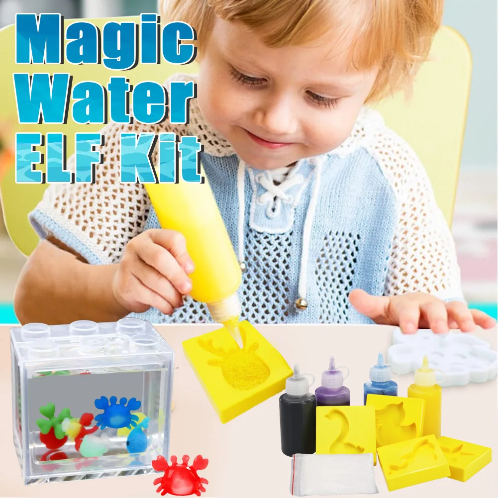 DIY Aqua Fairy Kit Toys for Kid Girls Magic Water Elf Kids 3D Handmade Kits Aqua  Fairy Gel Toy