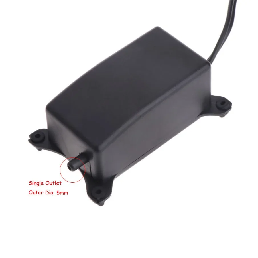 2W Silent Aquarium Air Pump Fish Tank Oxygen Pump Noiseless Oxygen Increasing with EU Plug 220-240V