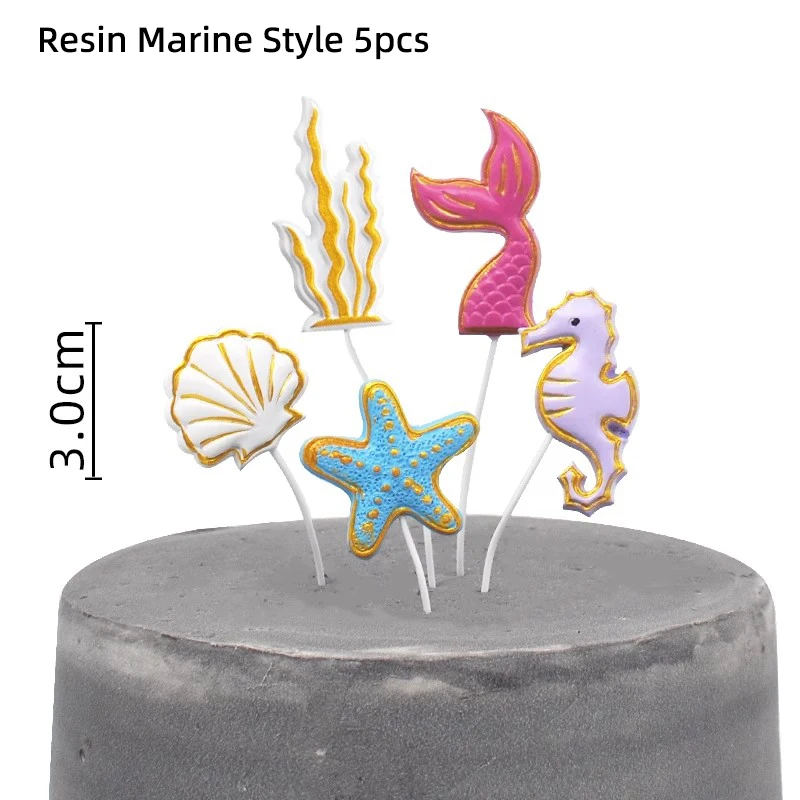 SAYHALO Ozean Torten-Deko - 17-teiliges Unterwasser-Set Für Kindergeburtstage