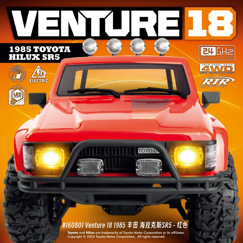 Hpi Venture Simulation 1/18 Hilux Four-Wheel Drive Dual Speed Remote Control Electric Off-Road Climbing Vehicle Children'S Toy 2