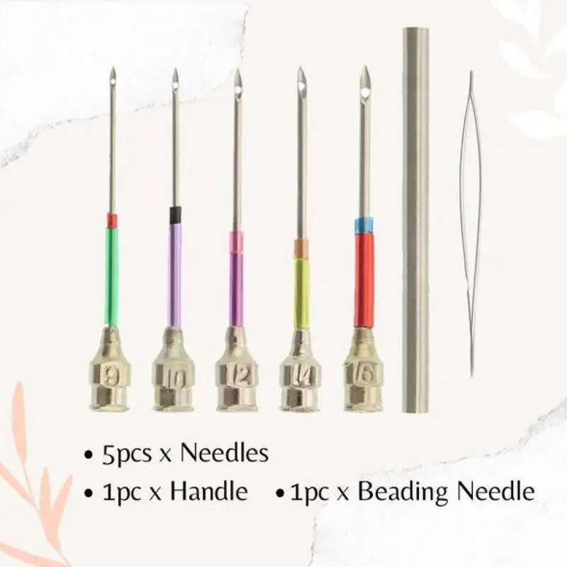 EasyStitch Embroidery Stitching Punch Needles Set Embroidery needle and puncture needle set, handmade DIY weaving tools 5