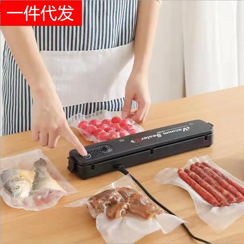 Best Food Vacuum Sealer 220V/110V Automatic Commercial Household Food Vacuum  Packaging Machine heat bag sealer