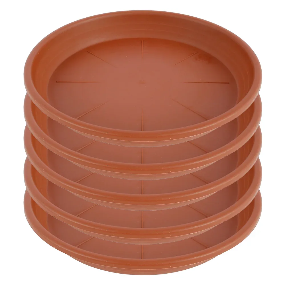 5Pcs Plant Saucer 15/25/30cm Plastic Round Drip Plant Tray Flower Pot Storage Tray Indoor Outdoor Home Garden Supply plant saucer plastic plant saucer