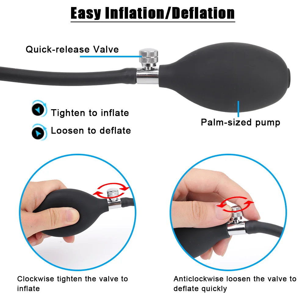 Inflatable Butt Dilator Anal Plug For Women Dildos Vaginal Expander Adult Games Men Anus Sex Toys Couples Tools Erotic Products anal plug dilator vaginal expander