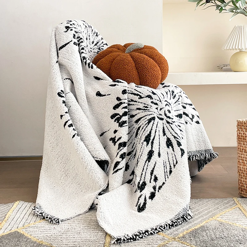 

Nordic Throw Blanket for Sofa Bed, Adult Child Blankets, Bed Cover, Warm and Soft, Pluse Bedspread, Modern, Luxury, Winter