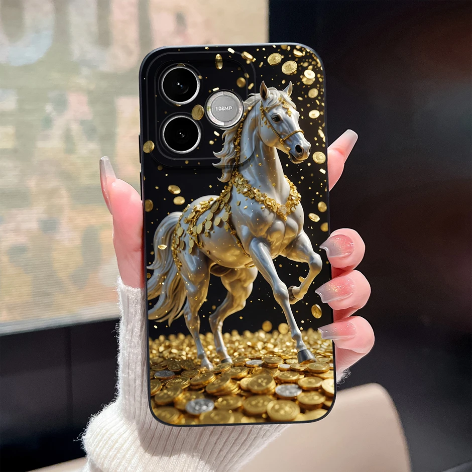 Candy Color Floral Durable Anti-Drop Simple Bumper Case