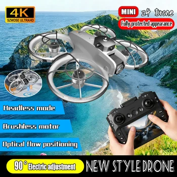 Nuovo Z4 Mini Drone 4K HD Fotocamera Fotografia Aerea Motore Brushless Flusso Ottico Posizionamento Grande schermo Rc Quadcopter Giocattoli Regalo