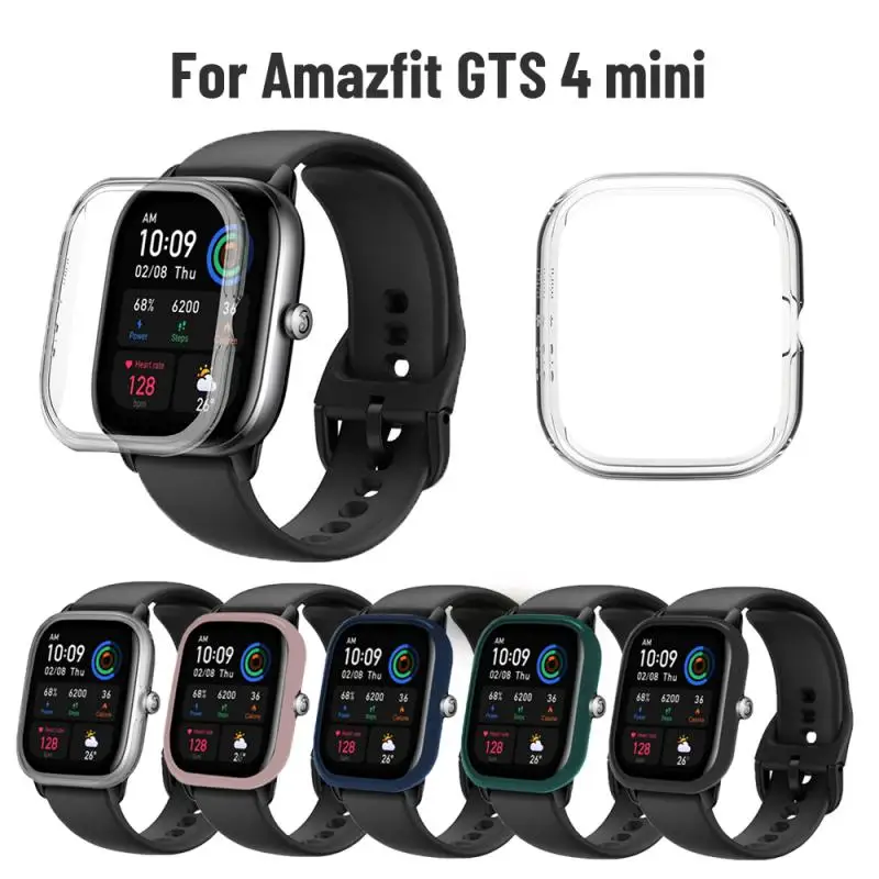 

Protective Case For Amazfit GTS 4 mini Smart Watch Bumper Watch Screen Protector Scratch-resistant Shockproof Cover Shell