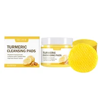 55pieces Turmeric Kojic Acid Pads Moisturizing Facial Cleansing Sponges Oil Control Face Care Products Disposable Cleaning Pad 2