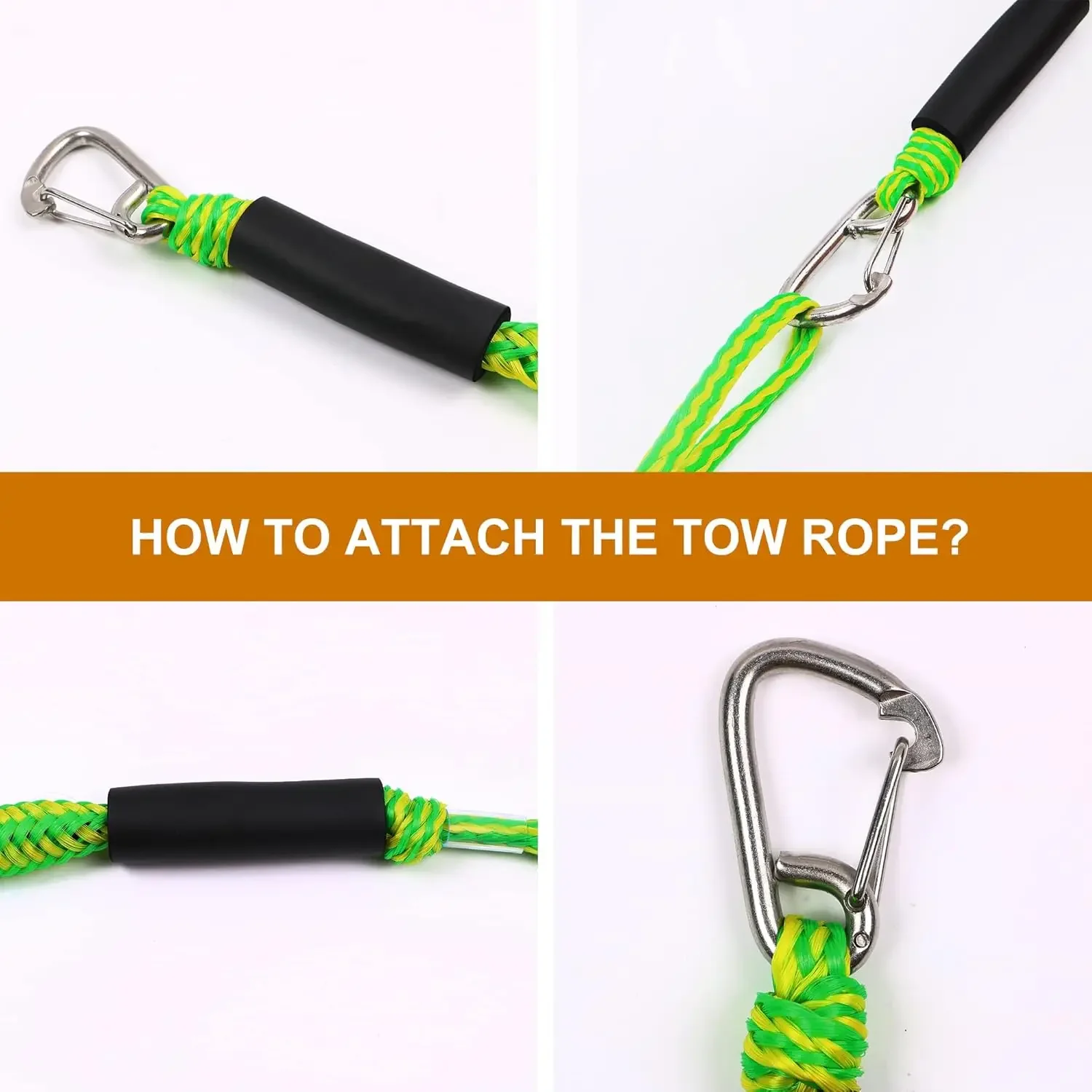 Boat Bungee Dock Lines Cords Docking Rope For Kayak Watercraft SeaDoos Jet Ski Pontoon Canoe Power Boat Mooring Rope Accessories 4