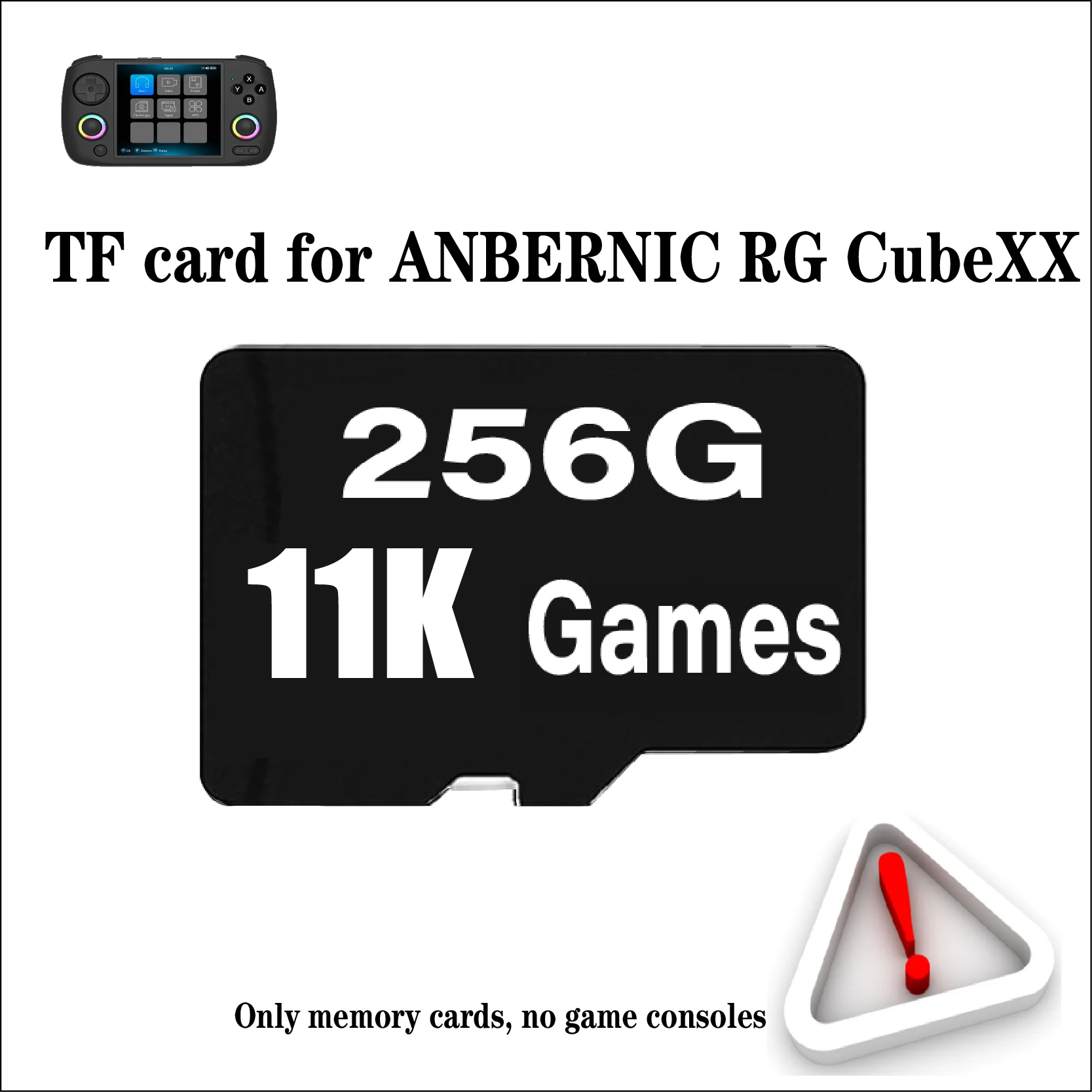 ANBERNIC RG CUBEXX TF カードハンドヘルドレトロゲームコンソール