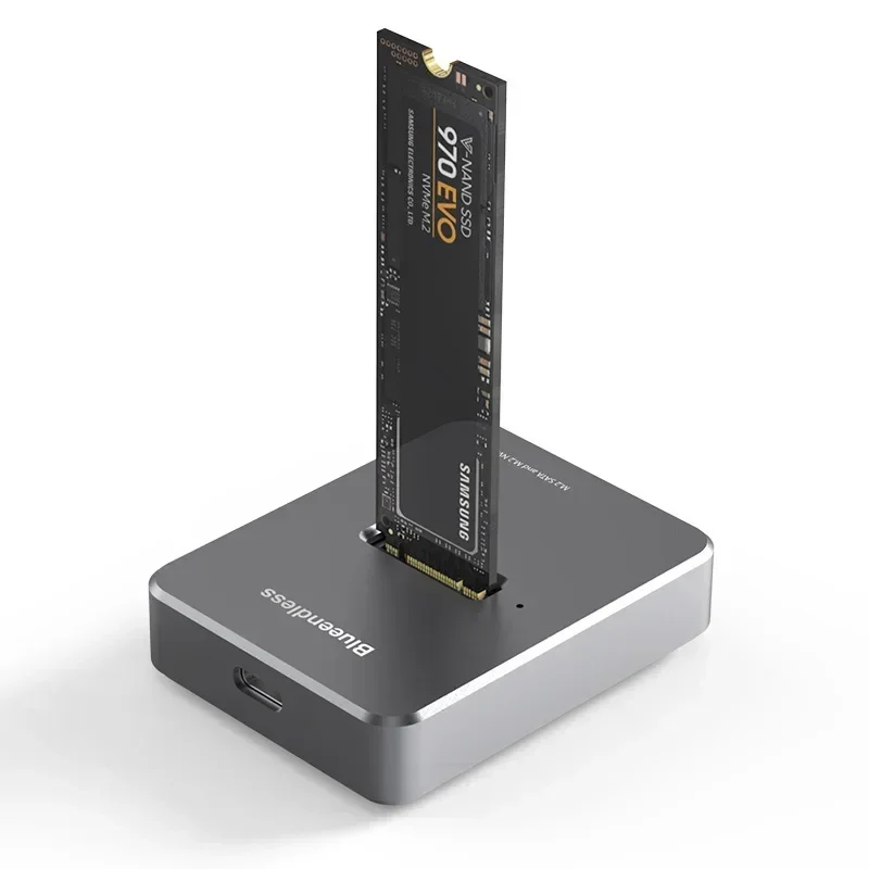 Dual Protocol Solid State Mobile Hard Disk Enclosure Docking Station M.2 Caddy Box Adaptador Base Sata Nvme Ssd Usb c