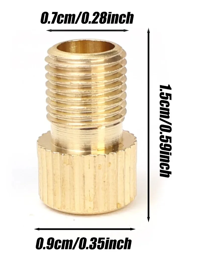 8-2pcs Bicycle Valve Pump Adapter Bike Valve Converter Presta To Schrader Convert Nozzle Inflation Adaptor Bicycle Accessories