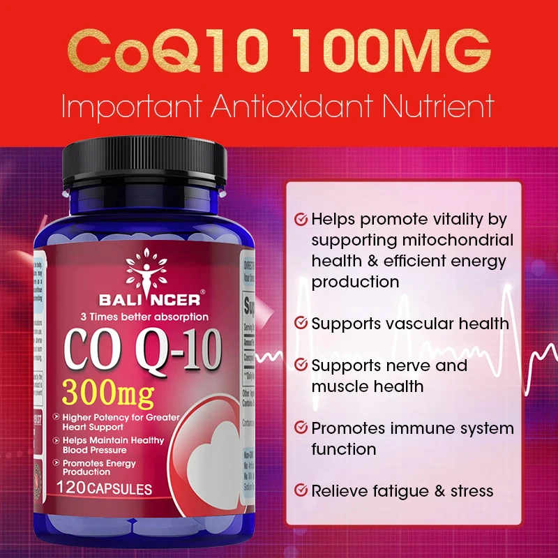 

Coenzyme Q-10 Antioxidant - Supports overall health, promotes energy production & reduces fatigue