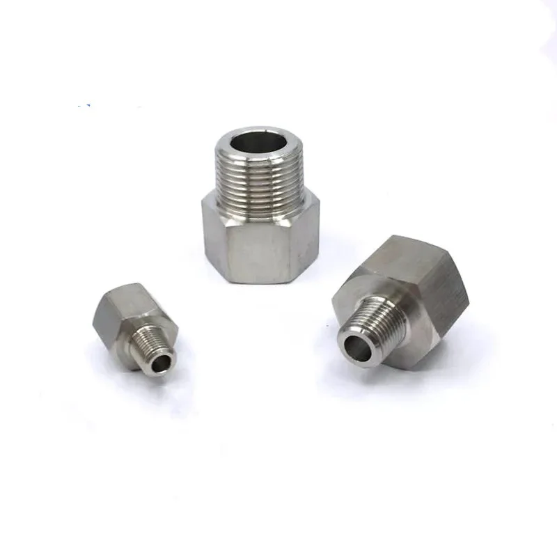 Pipe Fitting 1/8" 1/4" 3/8" 1/2" 3/4" BSP Female To Male Thread 304 Stainless Steel High Pressure Resistant Connector Adapter