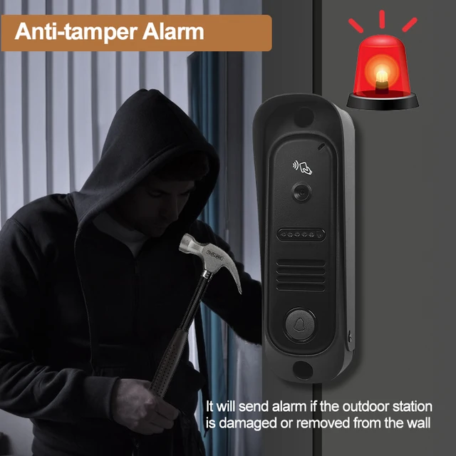 1080P WiFi Video Intercom System IP Video Door Phone Smart TUYA APP Camera Doorbell with WDR PIR Video Recording  Door Bell 3