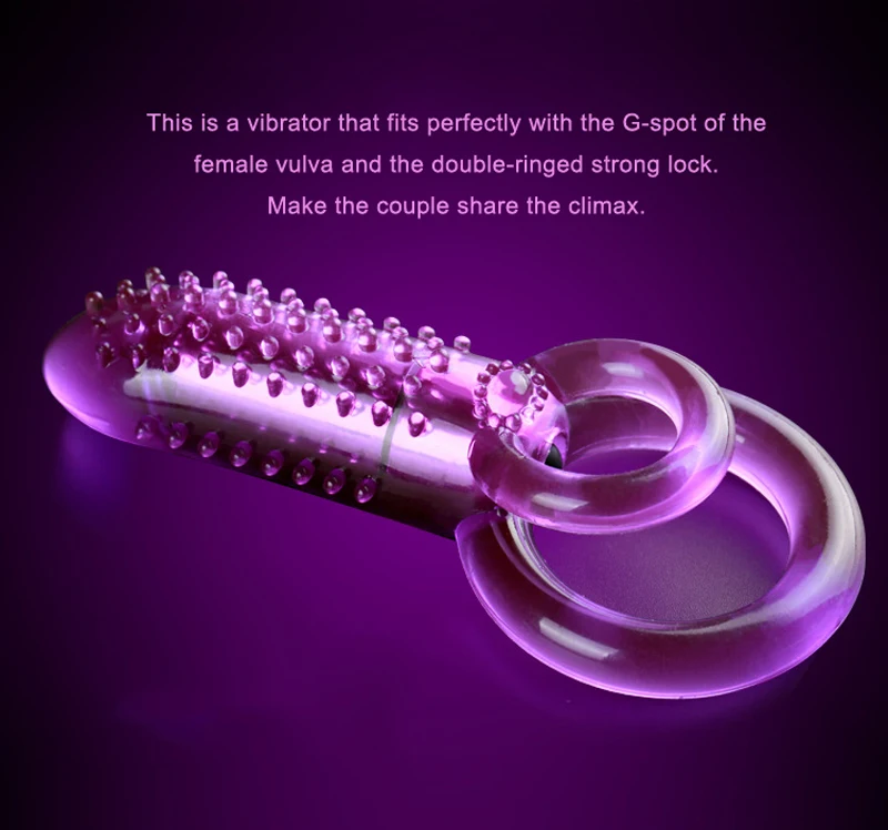 Bespoke Penis Ring Vibrating G Spot Clitoris Stimulator Double Ring Cock Male Dildo Bullet Massage Vibrator Adult Toys for Couple Sc88b81f1117f4c8182df9face03b53159