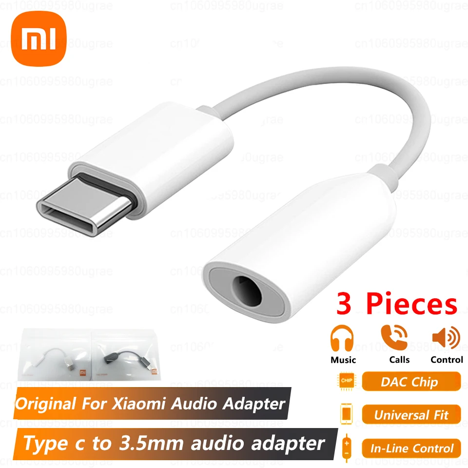 Xiaomi Usb Type C To 3.5mm Aux Audio Adapter Earphone Jack Converter Mi 13T 13 12 Pro 12S Ultra Pad 6 Redmi K60 Pro type c to 3.5mm adapter,usb to 3.5mm adapter