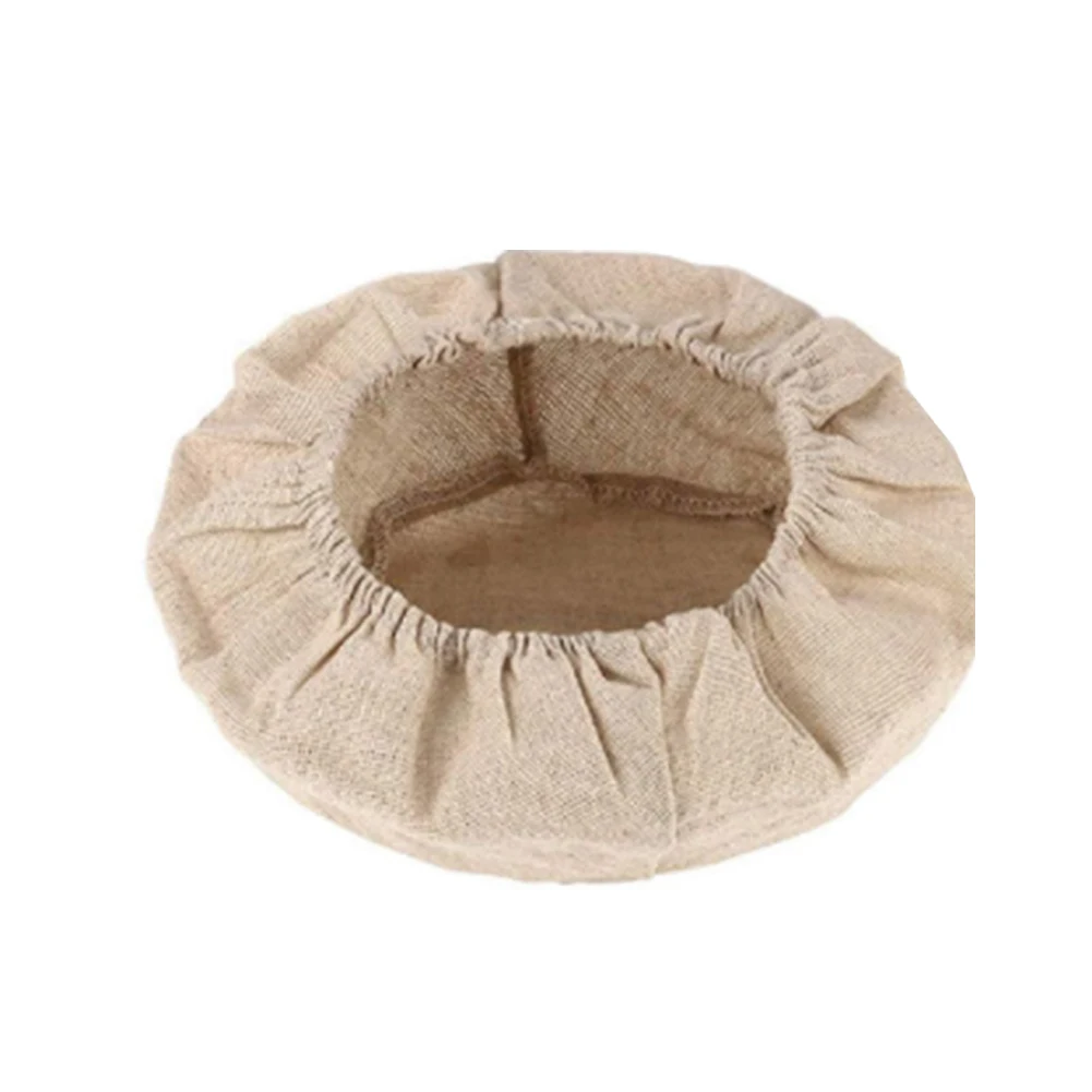Fermented Linen Cloth Cover Round Rattan Bread Proofing Basket Cloth Liner Dough Banneton Flax Cover Bag