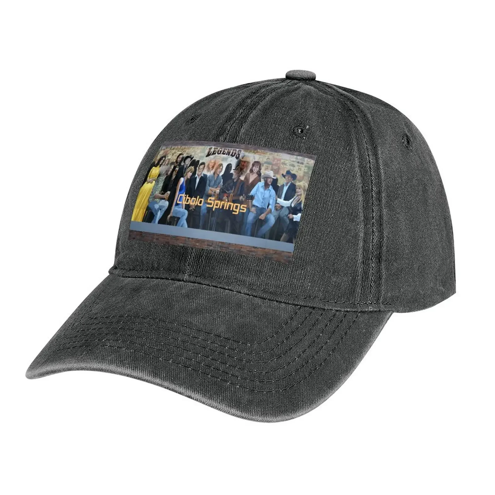 

Cibolo Springs Play The Legends of County Music Cowboy Hat Hood Visor cute Fishing cap Hats For Women Men's