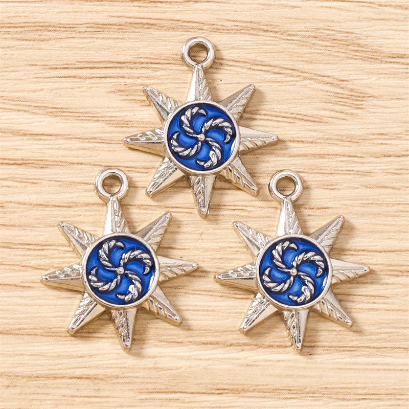 10 Stück 20x24mm Niedliche Emaille-Sonnenanhänger für die Herstellung von Ohrhängern, Halsketten, Armbändern, DIY Handgemachter Schmuck, Schmuckzubehör – Detail 14