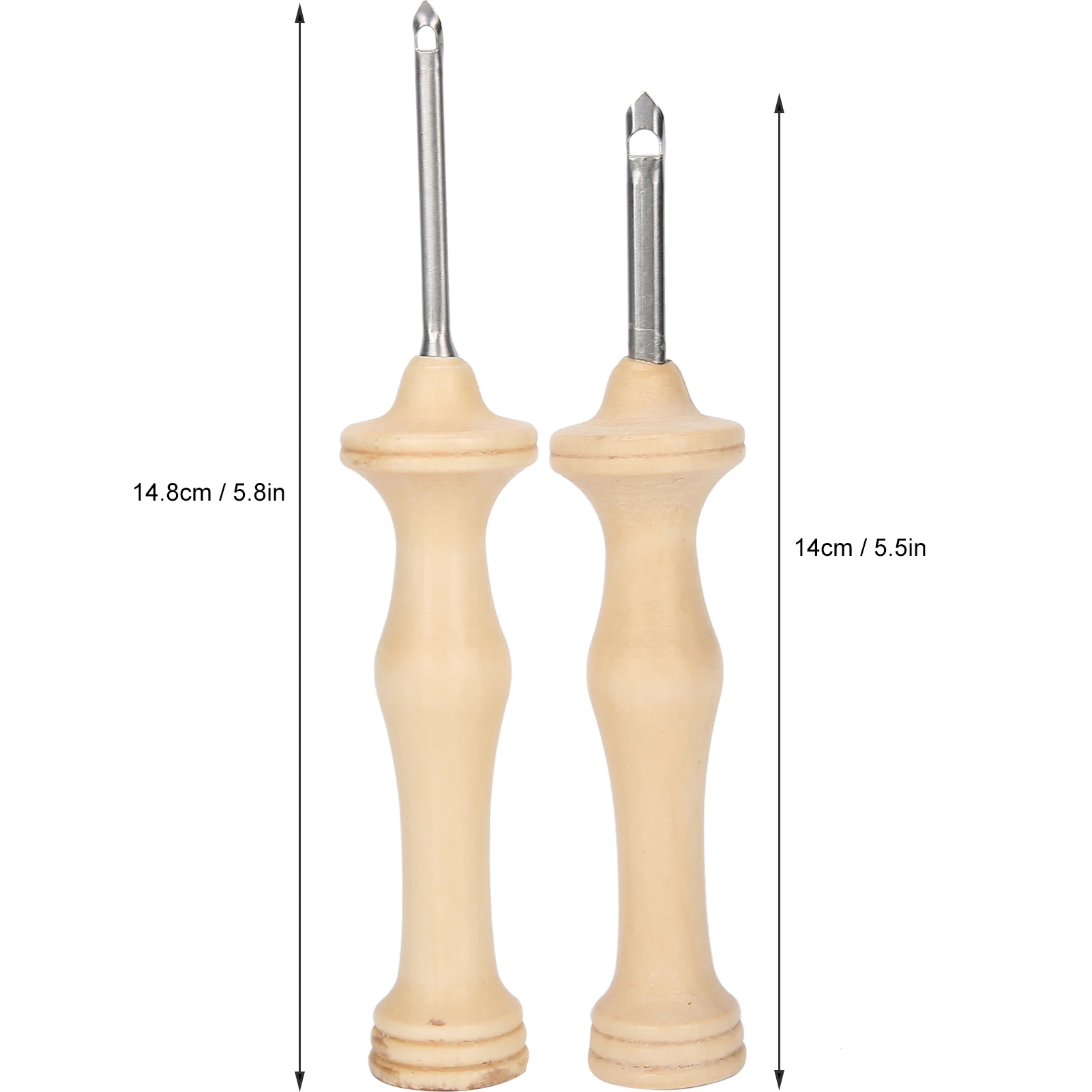 DIY Punch Needle Punch Needle Embroidery Kit Wooden Handle Yarn Needle DIY Hand‑Made Knitting Tools Punch Needle Tools - 5