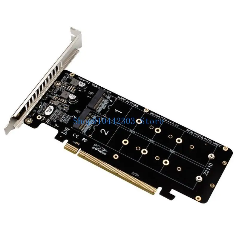 652F M.2 M-키 NVME 디스크용 양면 미니 PCIE X16 확장 어댑터 카드용 SSD