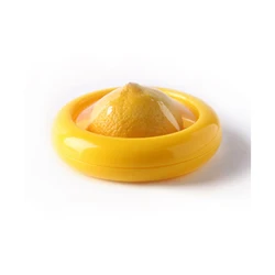 KEMORELA Transparent Reusable Airtight Fresh Storage Box for Fruits and Vegetables - Easy-to-Clean Kitchen Accessory (Yellow)