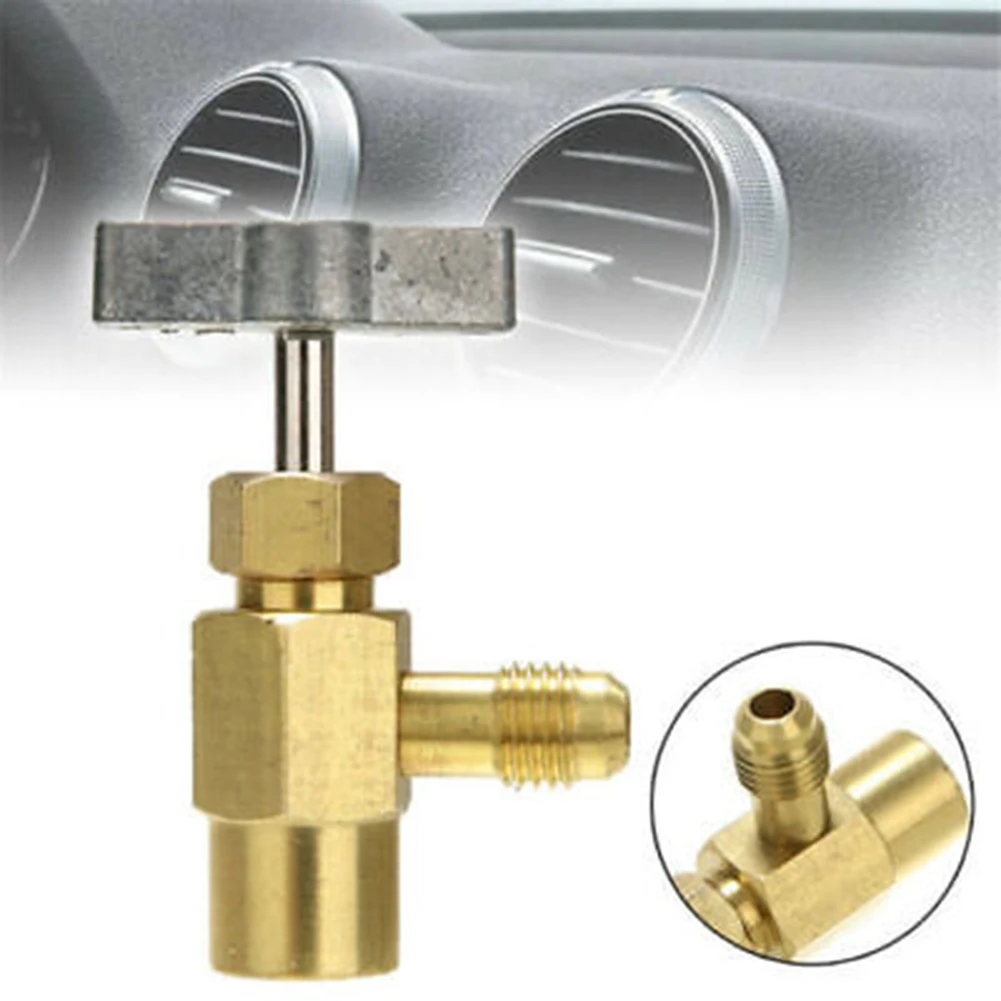 1Pcs Exchange Brass Faucet For Automotive Service Professionals DIY Users Prevent Accidental Exhaust Refrigerantion Tool Parts