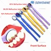 Dental Mouth Mirror Oral Examination Mirror front surface ultra definition Refractive Index 99.2% 92% and 85% with endo Ruler 1