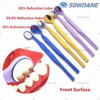 Dental Mouth Mirror Oral Examination Mirror front surface ultra definition Refractive Index 99.2% 92% and 85% with endo Ruler 1