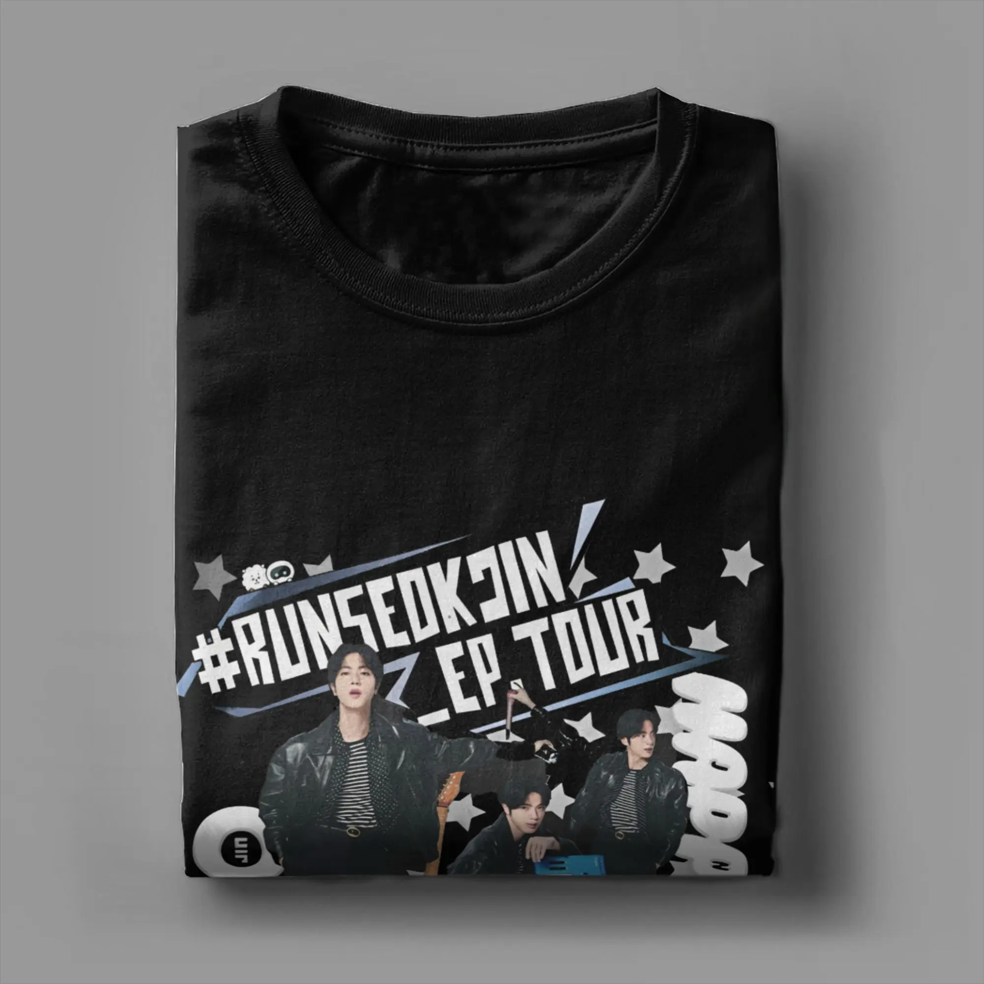 Jin Run seokjin EP Tour 2025 concert kpop Tee Shirt for Men