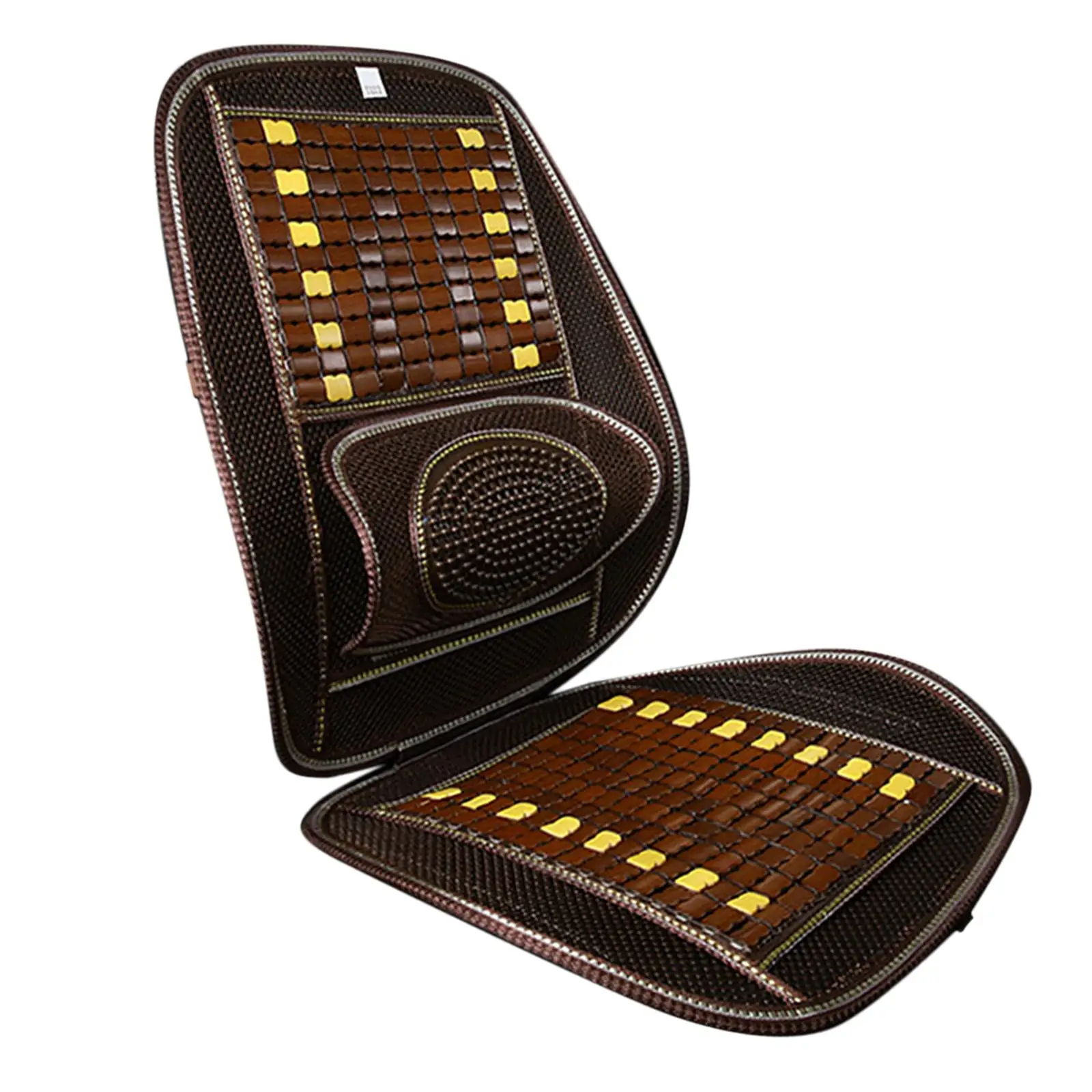 Generic Bamboo Car Seat Cushion Cover Comfortable Ventilation Universal Breathable Car Driver Seat Cushion Summer Chair Cushion
