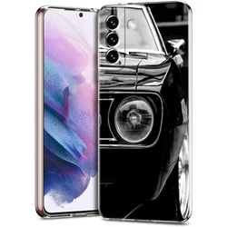 Classic Vintage Retro Car Design Soft Clear Phone Case - Samsung S20 Plus (B7)