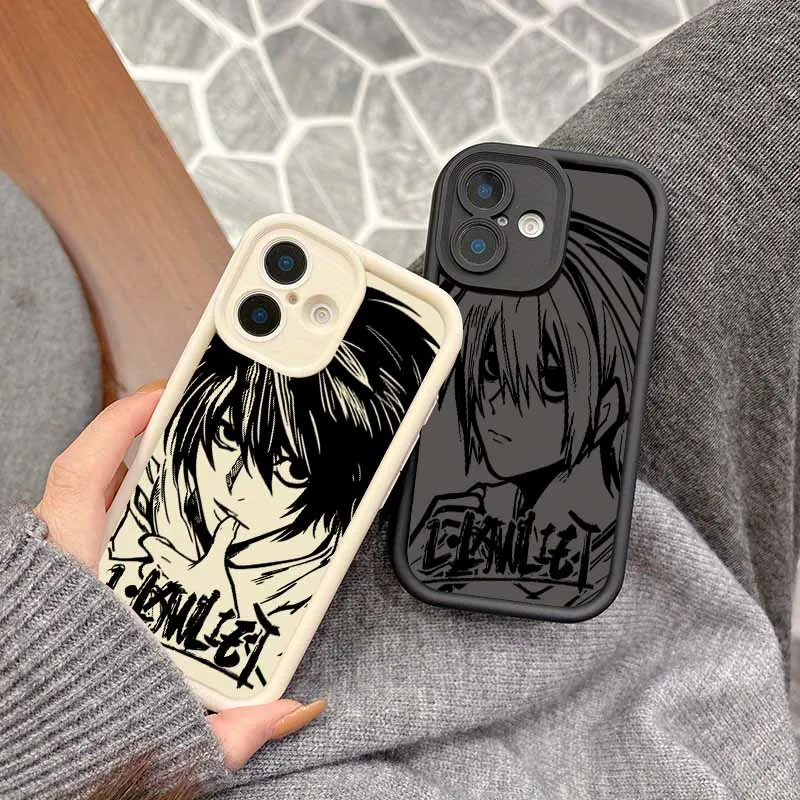 DEATH NOTE L·Lawliet Eyes Ladder Silicone Phone Case Cover