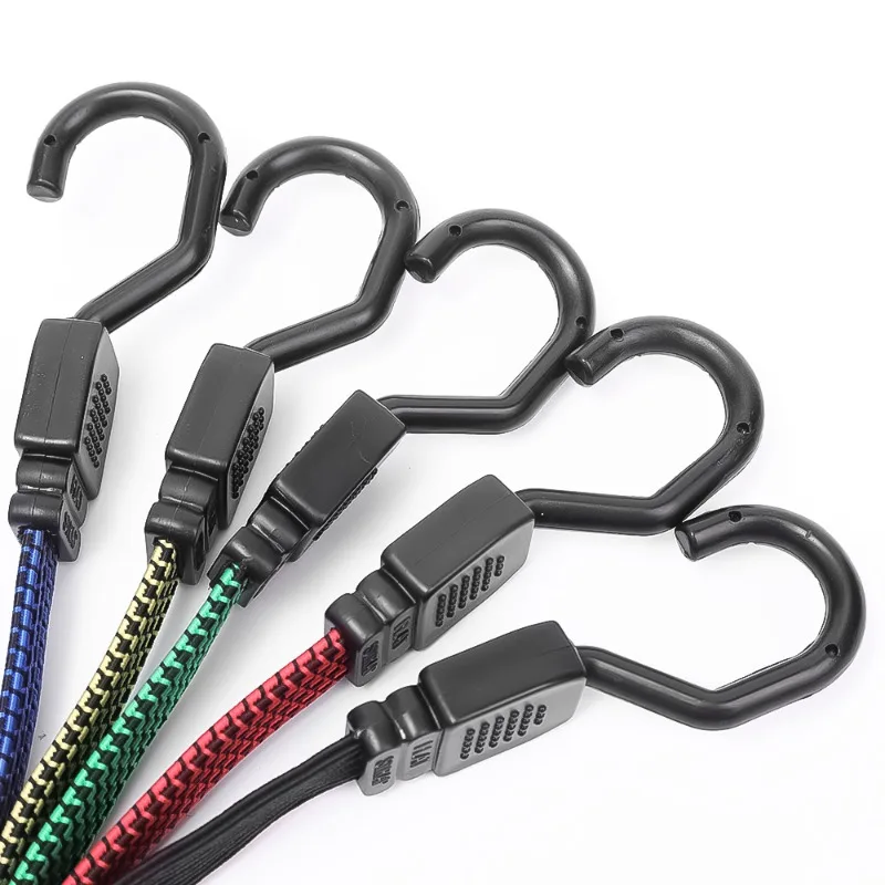 Elastics Rubber Luggage Rope Cord Hooks Bikes Rope Tie Bicycle Luggage Roof Rack Strap Fixed Band Hook Car Accessories cargo straps luggage strap cargo tie down strap tie down straps lashing strap bungee straps elastic binding rope bungee cord hooks