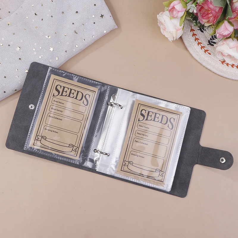 Seed Storage Envelopes 1 Set Garden Seeds Storage Organizer With 50pcs Self-Sealing Seed Envelopes