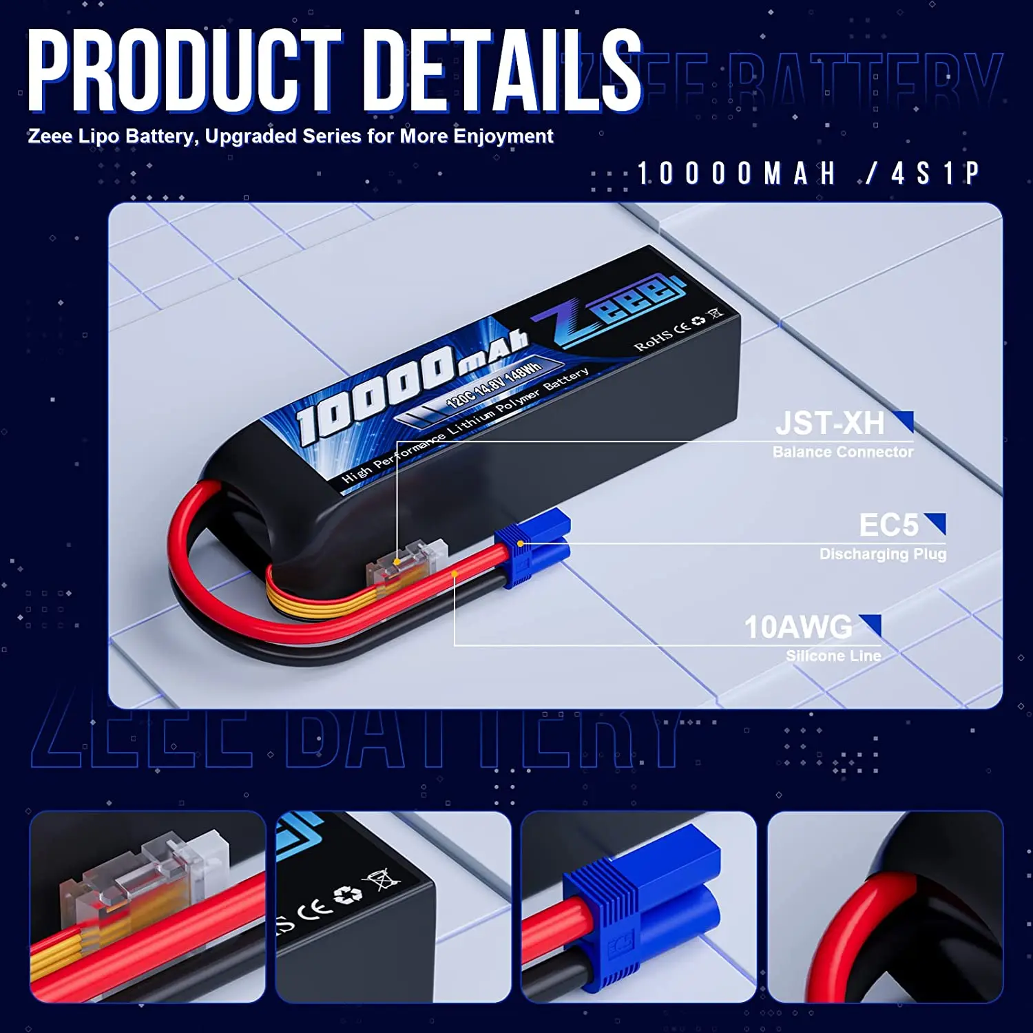Рисунок 4 - Zeee 3/4S Lipo аккумулятор 14