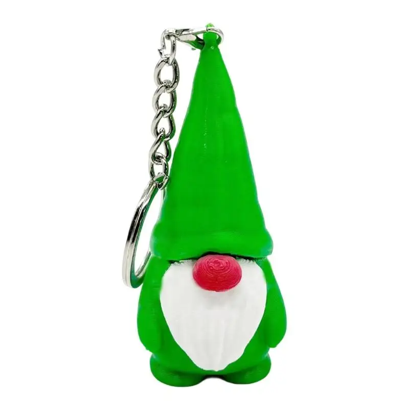 A52E handgefertigte Weihnachtszwerg -Schlüsselbund -Pla -Material – Detail 10