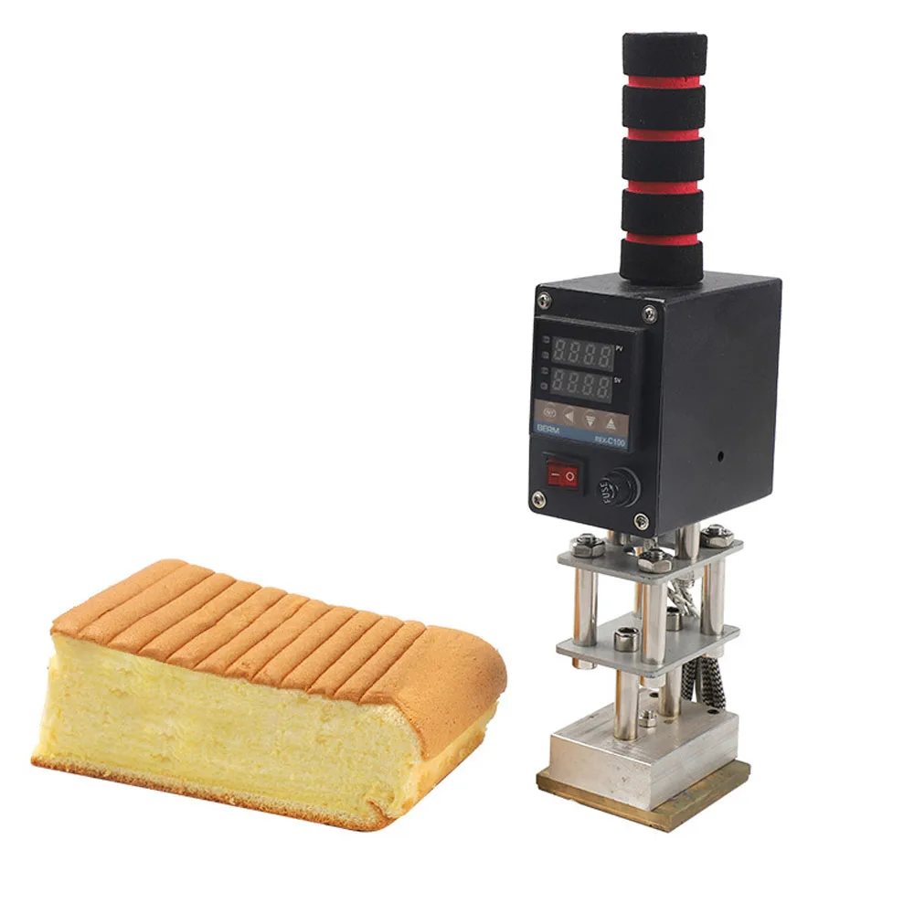 Hand-Held Leather Hot Foil Stamping Machine Copper Mould Wooden Paper Labeling Soldering Embossing Tool Heating Size 8*10cm