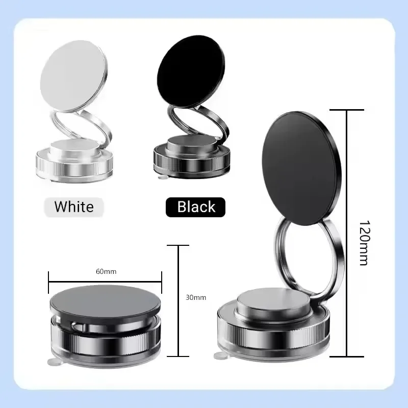 360° Rotatable & Foldable Magnetic Phone Holder with Suction Cup