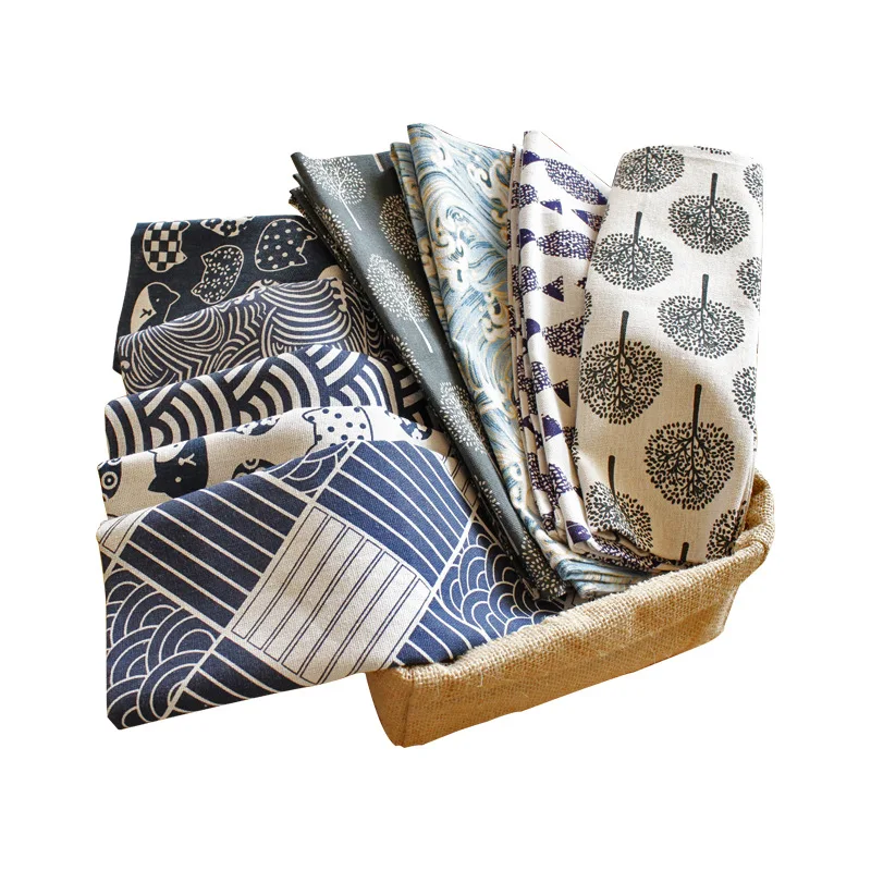 Japanese Style Placemat Cloth Vintage Napkin Cover Cloth Cotton and Linen Tablecloths Photo Background Fabric Placemat Cotton Napkins Linen Napkins Placemat Table Decoration