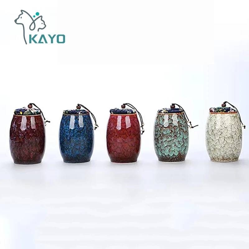 Cremation Urn with Lid Pet Cat Dog Memorial Keepsake Ashes Container Jar Supplies For Dog Cat Bird urn