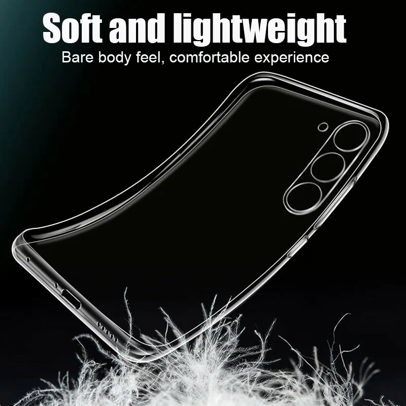 Transparent Silicone Soft Back Cover - Sleek and Durable Clear Phone Case