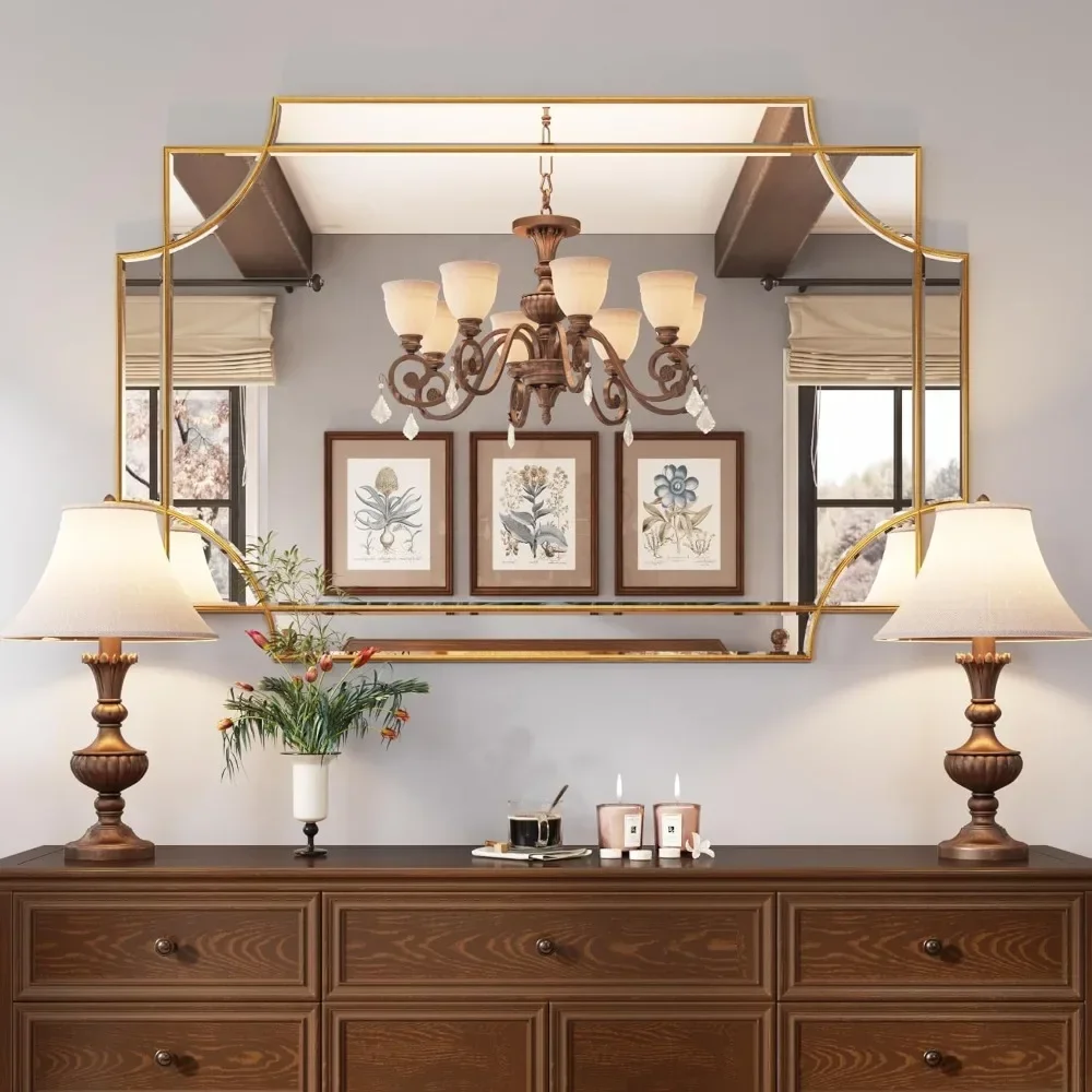 

32"x48" Gold Mirror Rectangle Mirror Full Length Mirror
