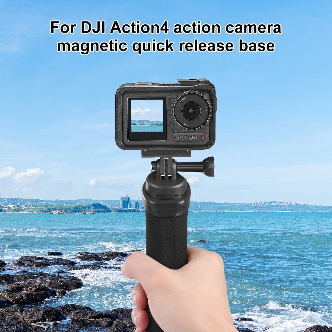 PULUZ Magnetic Quick Release Base Expansion Mount For DJI Osmo Action 4 / 3