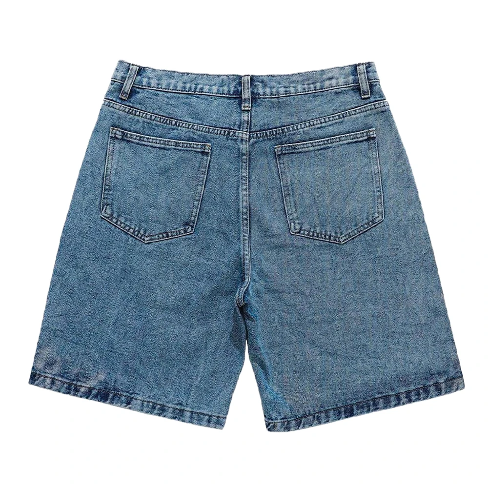 Aelfric Eden Star Patchwork Denim Shorts Men Summer Hip Hop Streetwear Shorts Y2K Harajuku Casual Track Sweatpants