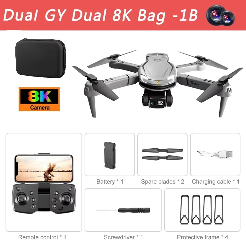V88 Drone HD Dual Camera Precise Control Remote Control Aircraft 8K 5G GPS Professional Aerial Photography Quadcopter Toy UAV